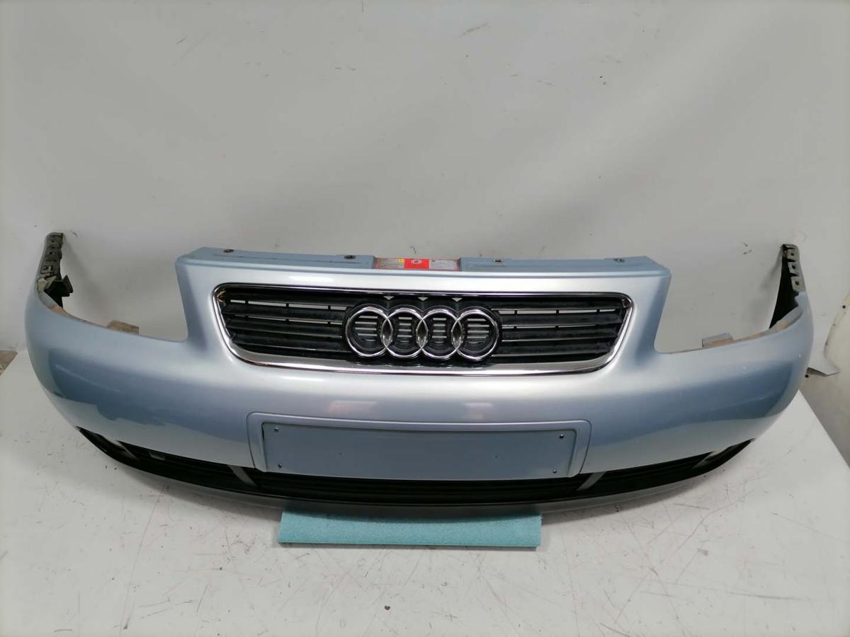 Audi A3 8L original Sto&szlig;stange Stossf&auml;nger vorn LY7R Kristallblau Bj.2001